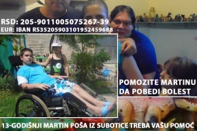 Humanitarno veče za pomoć Martinu Poši