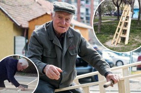 Mihalj Utaši i u devetoj deceniji pravi merdevine