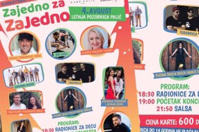 Humanitarni koncert "Zajedno za ZaJedno" 4. avgusta na Letnjoj pozornici
