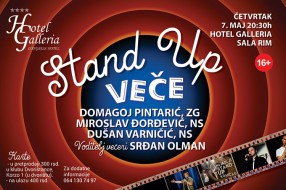 Stand up veče u hotelu Galleria