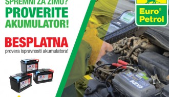 Besplatna provera stanja akumulatora na pumpi Euro Petrola