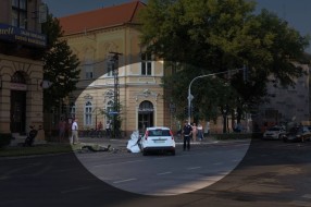 Sudar automobila i motora kod Glavne pošte, teže povrede vozača motora