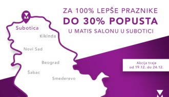 Do 30% popusta u "Matis" salonu od 19. do 24. decembra