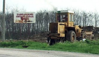 Počelo čišćenje divlje deponije u Novom Žedniku