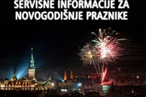 Servisne informacije za novogodišnje praznike