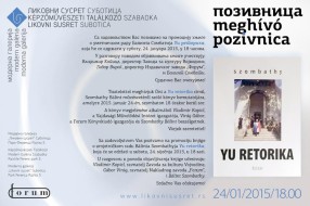 Balint Sombati večeras u Modernoj galeriji "Likovni susret’’