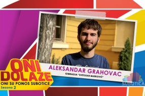 Oni dolaze: Aleksandar Grahovac, Gimnazija "Svetozar Marković"
