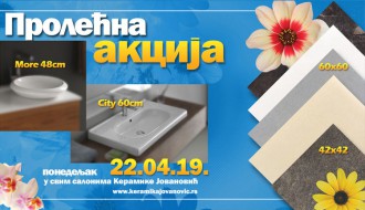 Akcija "Keramike Jovanović" 22. aprila na uvozne pločice