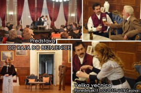 Predstava "Od raja do beznjenice" u ponedeljak u Velikoj većnici