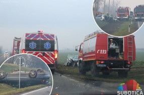 Teška saobraćajna nezgoda na putu Subotica-Bajmok, dvoje poginulih