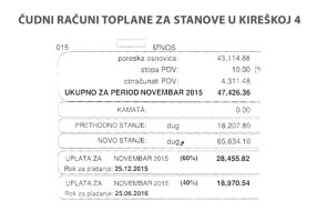 Mesečno zagrevanje sobe - 47.426,36 dinara?!