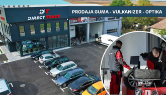 "Direct Trade" na novoj adresi - prodaja guma, vulkanizerski servis i optika za sve vrste vozila