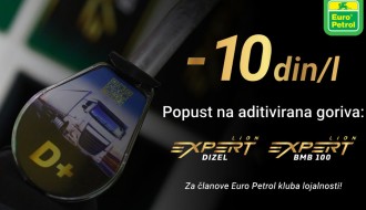 Euro Petrol daje popust od 10 dinara po litru goriva za članove Kluba lojalnosti