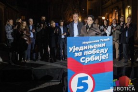 Koalicija "Ujedinjeni za pobedu Srbije" (Subotica) zahvaljuje građanima na ukazanom poverenju