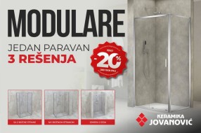 Savremeno kupatilo po meri vašeg prostora - 20 odsto popusta na Modulare tuš paravane