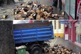 Ogrevno drvo umesto baštenske garniture