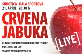 Ulaznice za koncert Crvene jabuke u Subotici od danas u pretprodaji