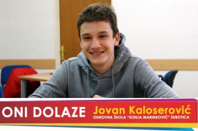 Oni dolaze: Jovan Kaloserović, OŠ "Sonja Marinković"