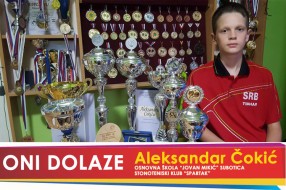 Оni dolaze: Aleksandar Čokić, učenik OŠ "Jovan Mikić" i član Stonoteniskog kluba "Spartak"