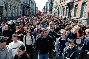 Protest u ulici Ivana Gorana Kovačića