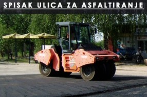 Spisak ulica koje će se asfaltirati ove godine