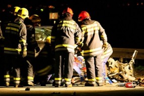 Teška saobraćajna nesreća na delu autoputa Subotica - Mali Iđoš