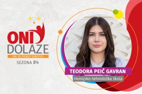 Oni dolaze: Teodora Peić Gavran, maturantkinja Hemijsko-tehnološke škole