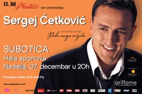Poklanjamo karte za Koncert Sergeja Ćetkovića