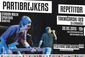 Subot(ic)a, 30. maj - Partibrejkers, Repetitor i 8 takmičarskih bendova na festivalu Omladina