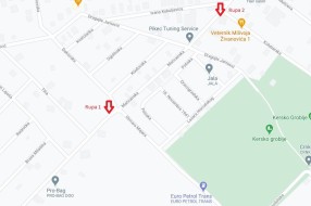 Oštećen kolovoz u Mačvanskoj ulici