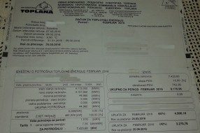 Ponovo Toplana (februarski računi)