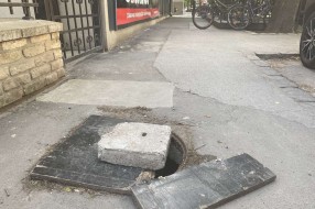 Otvor kanalizacije na Radijalcu bez poklopca pola godine