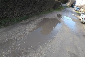 Kozjačka ulica - jako loše stanje puta