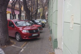 Parkiranje na pešačkoj stazi (ulica Sečenji Ištvana)