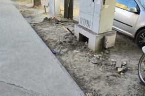 Nezavršen posao u Frankopanskoj (ormari Telekoma)