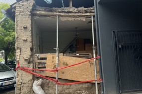 Polusrušena zgrada u Prešernovoj ulici