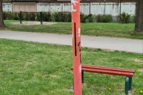 Odbojkaško igralište na Prozivci - nedostaje stub za mrežu