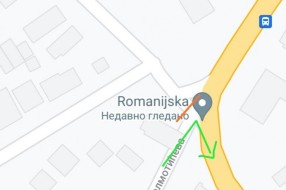 Ležeći policajac na kraju Romanijske ulice