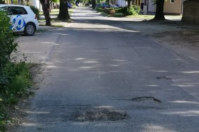 Krater u ulici Laze Mamužića