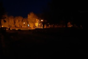 Palić, mrak u školskom dvorištu