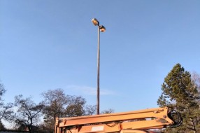 Palić, mrak u školskom dvorištu