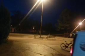 Palić, mrak u školskom dvorištu