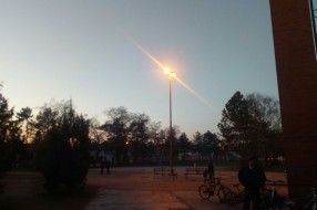 Palić, mrak u školskom dvorištu