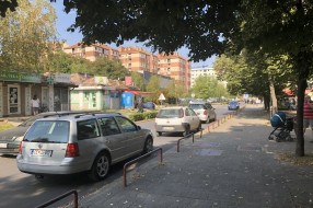 Bahato parkiranje na sredini ulice Jo Lajoša