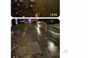 Rupa na putu u ulici Jovana Mikića