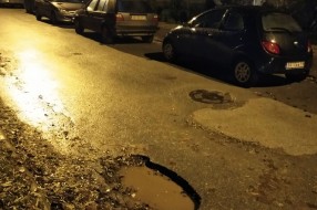 Krater u Zetskoj ulici!