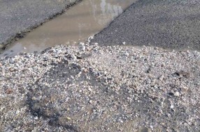 Udarna rupa u ulici Lajoša Husveta