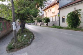 Nepregledna raskrsnica zbog rastinja (ugao ulica Antonija Hadžića i Arsenija Čarnojevica)