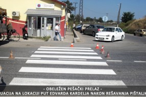 Pešački prelaz na glavnom putu Edvarda Kardelja