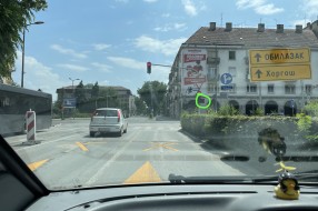Promena režima na semaforu kod hotela Patrija